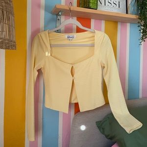 Hello Molly Daydream Girl Crop Top YELLOW - S